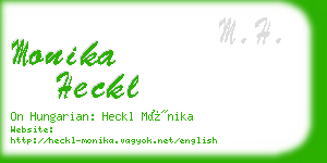 monika heckl business card